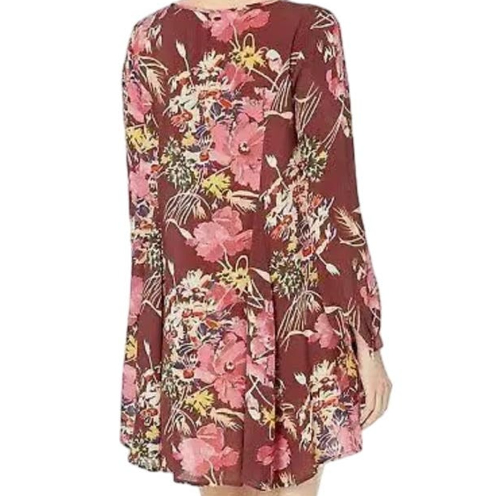 O'Neill Poppit  Floral Long Sleeve Mini Dress Size Small - Picture 3 of 17